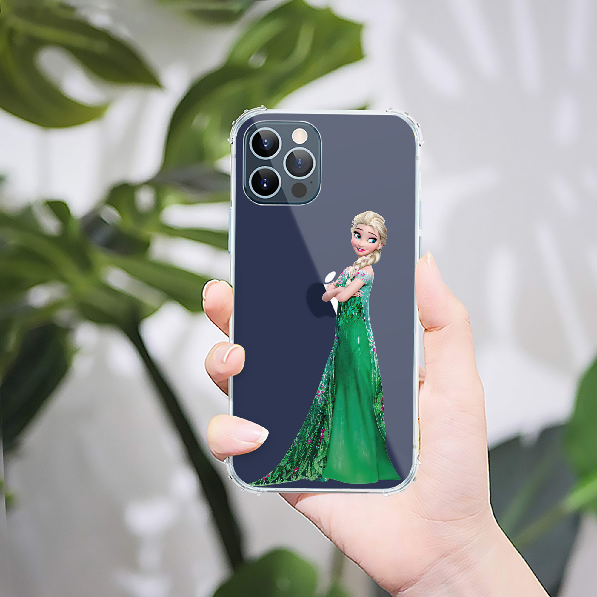 （画像用） アナと雪の女王 アンナ エルサ Frozen Anna Elsa 【iPhone 12シリーズ対応】透明スマホケース（クリアソフトケース）